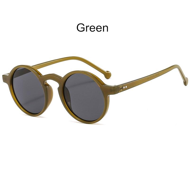 

New Retro Round Women Sunglasses Men Classic Plastic Frame Sun Glasses Fashion Brand Trendy Design Unisex Sun Mirror Uv400