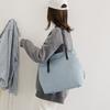 Oxford Women's Tote Bag Solid Color College Style Shoulder Bag Shopping Bag