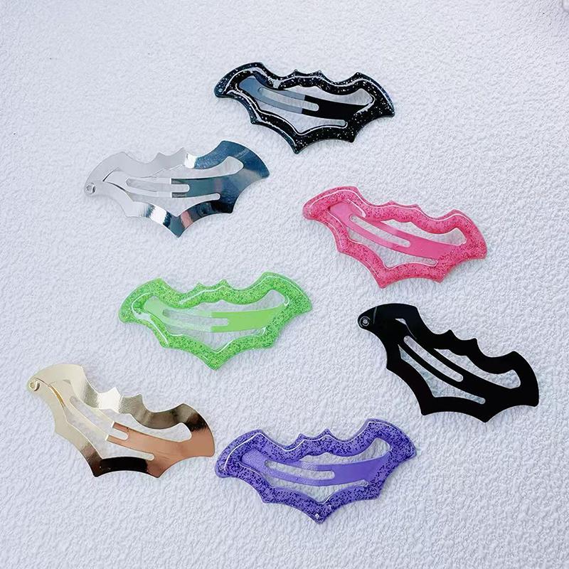 10Pcs Halloween Bat Hairpins Set Multi-Color Cute  Accessories For Women Girls Party Hair Styling Essentials Ideal Gift