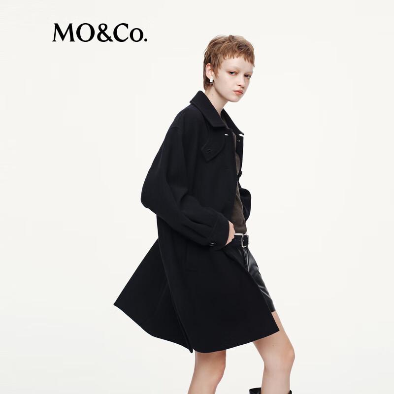 MO&Co. Women's High-Neck 100% Wool Sweater