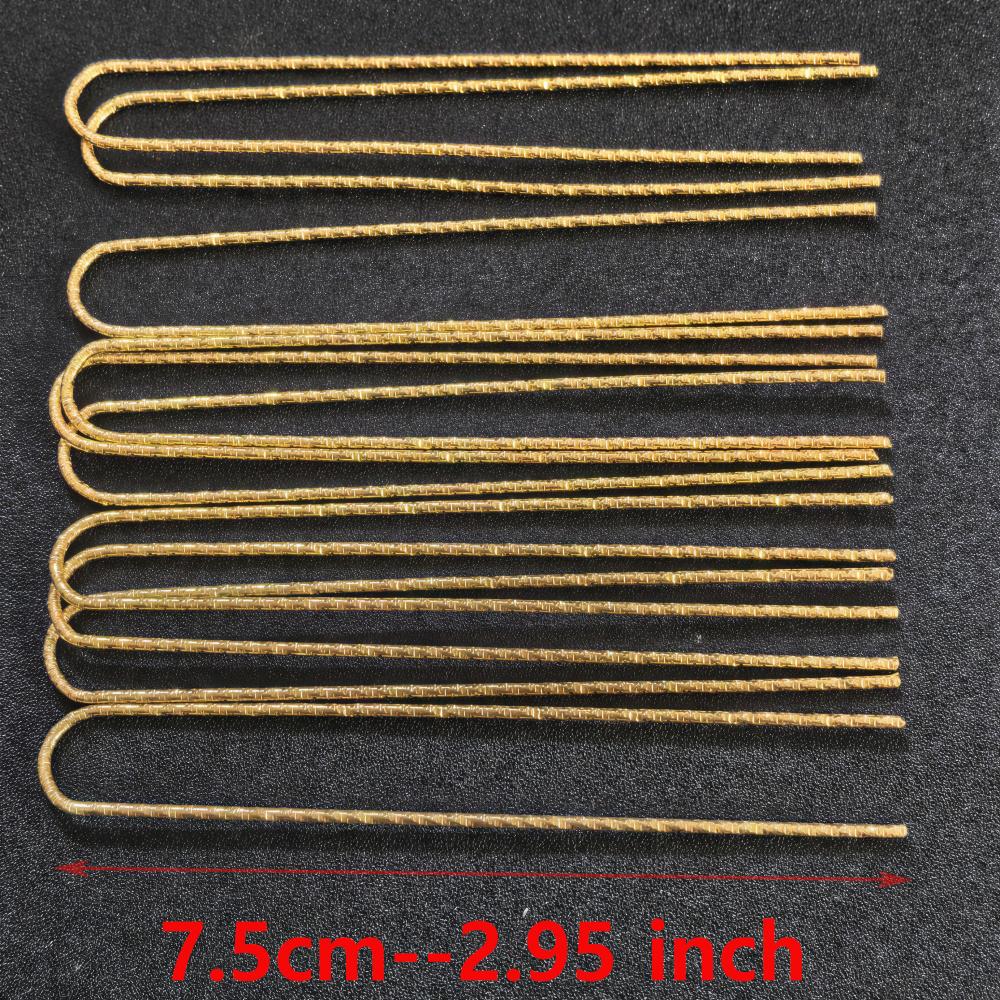 

10pcs 70mm U Shape Hairpin Hair Sticks Making Alloy Hair Pins Clips Bridal Headpiece for Women Wedding Hair Handmade Accessories