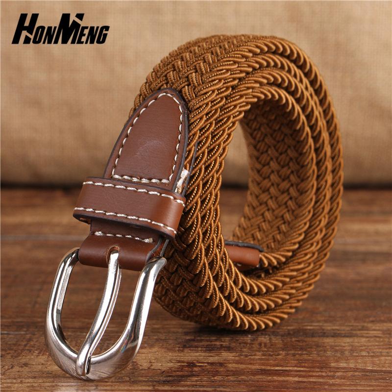 

Эластичный эластичный ремень 2,5 смCanvas для мужчин и женщин, холщовый ремень с пряжкой для молодых студентов, тканый холст 95cm