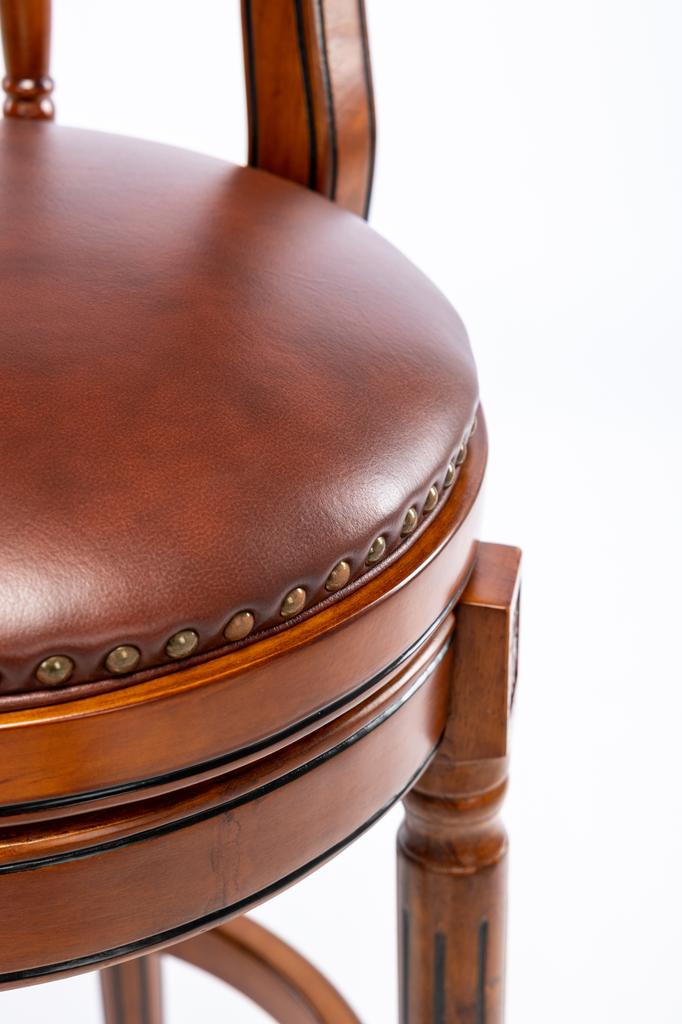 Cow Top Leather Wooden Bar Stools, 360 Degree Swivel Bar Chair with Backs,Bar Height Couner Height Barstools for Home Kitchen Dining Room and Bar Room