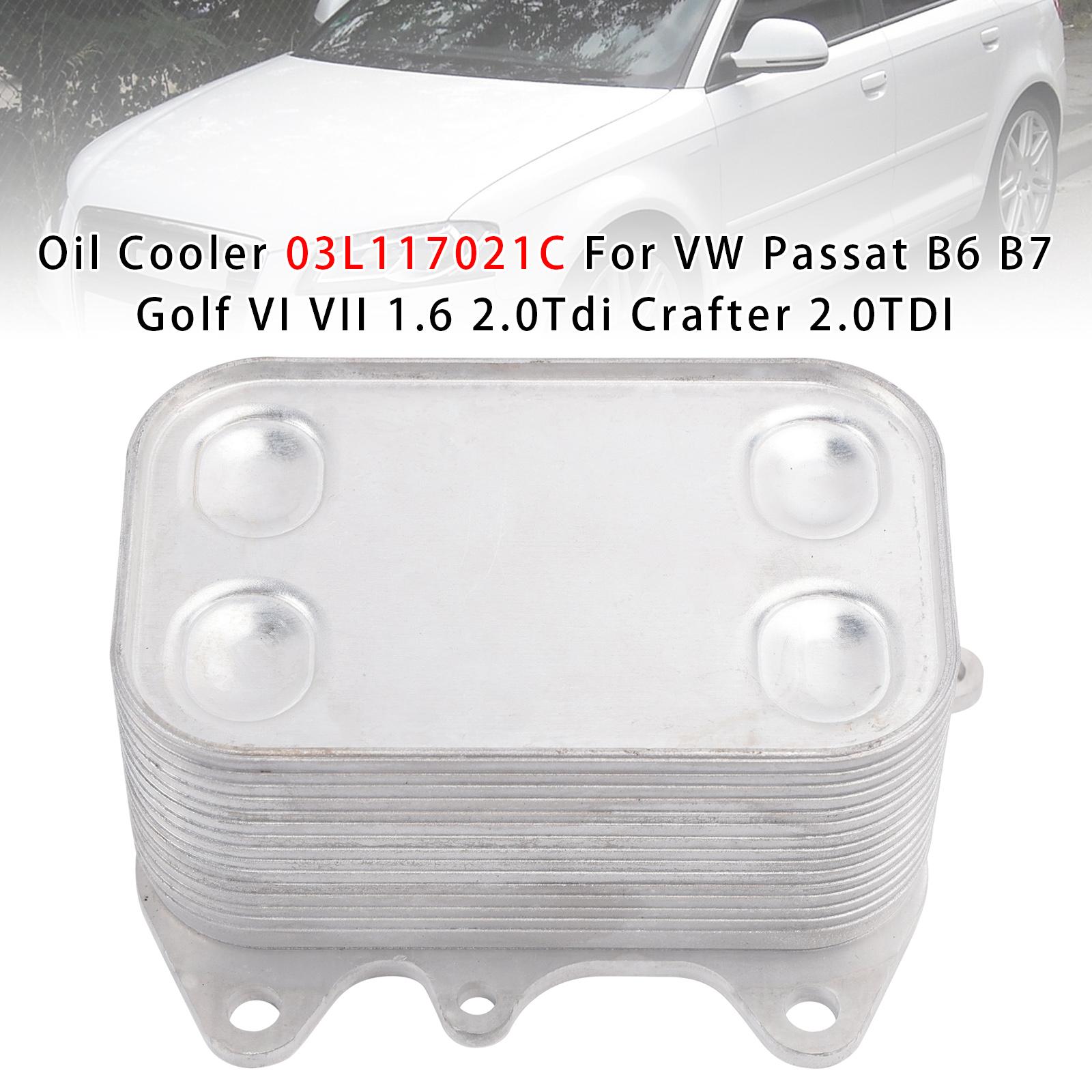 

Oil Cooler 03L117021C For VW Passat B6 B7 Golf VI VII 1.6 2.0Tdi Crafter 2.0TDI