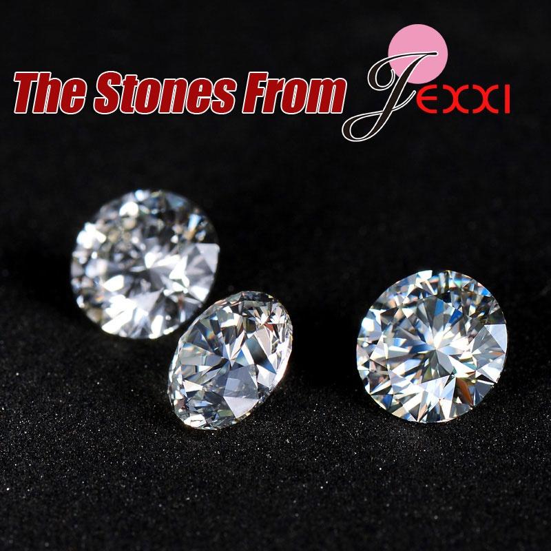 Women Valentine Accessories Shinning CZ Pendant Necklace Earrings Wedding Girls 925 Sterling Silver Jewelry Sets
