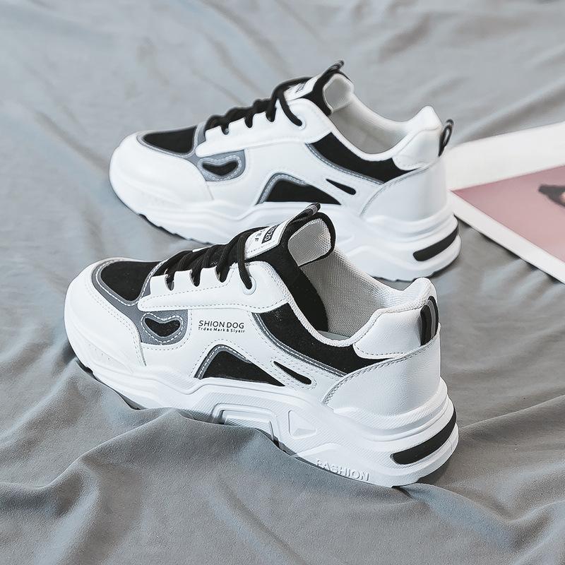 Neue vielseitige und lässige Sportschuhe für Damen, Studenten-Freizeitschuhe mit dicken Sohlen, Dad Shoes