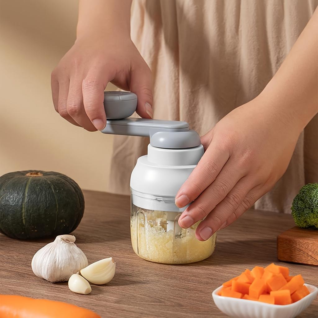 Hand Crank Food Processor, Manual Pull Food Chopper, 250 ml Washable Manual Food Processor, Dual Speed Food Processor For Onion, Garlic, Ginger