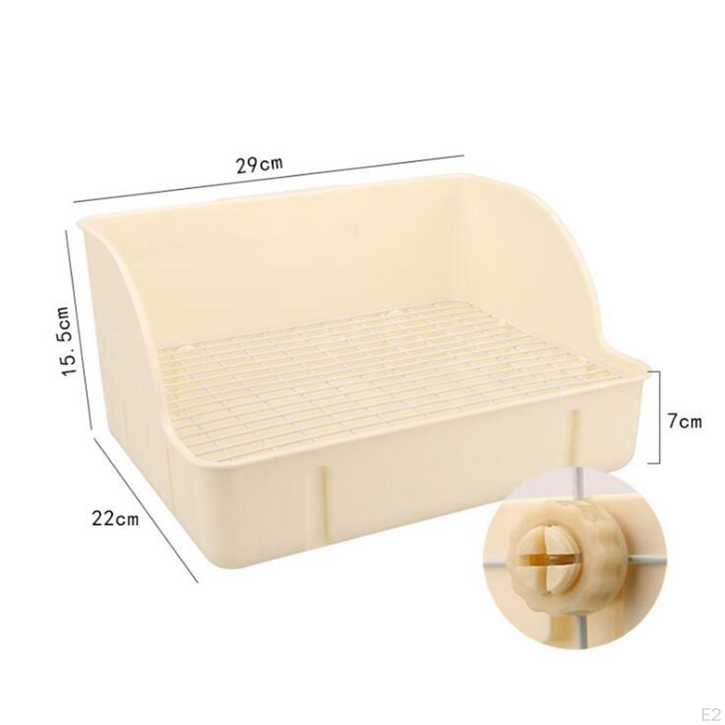 Cage Toilet Bedding Box Pet Potty for Guinea Pigs