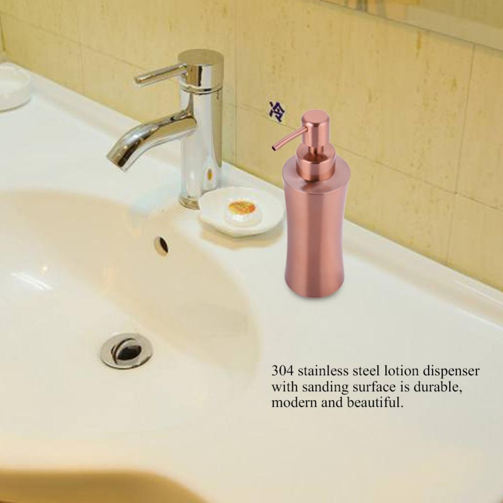 

Stainless Steel Hand Pump Dispenser Liquid Dispenser Bathroom Kitchen Sink Washroom Shower S