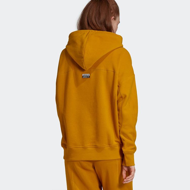 Adidas Originals R.Y.V Sweatshirts Women's Gold Hooded Moderate Regular GD3896