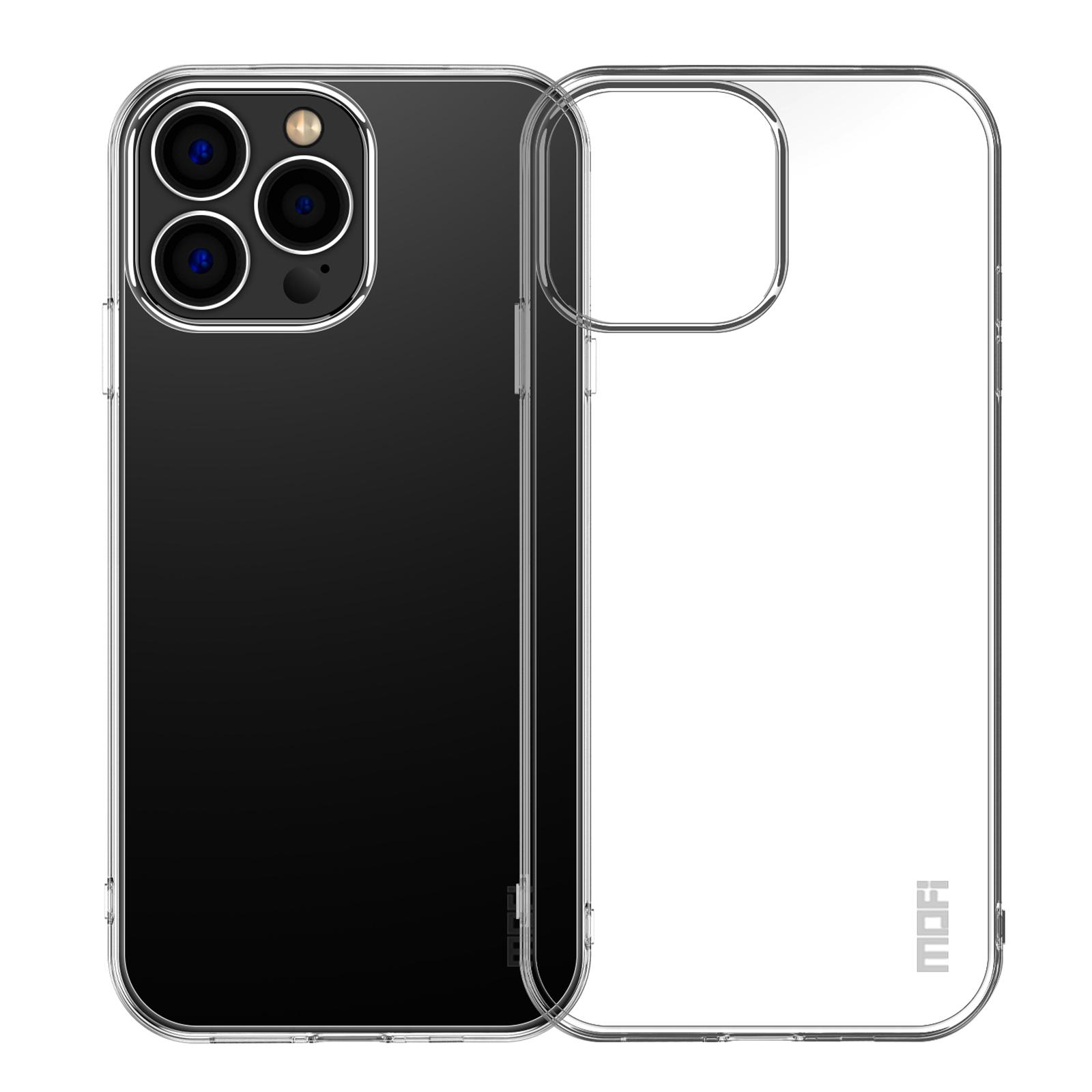 

MOFI Transparent Phone Cover for iPhone 15 Pro Max,Anti-scratch Protective TPU Phone Case A