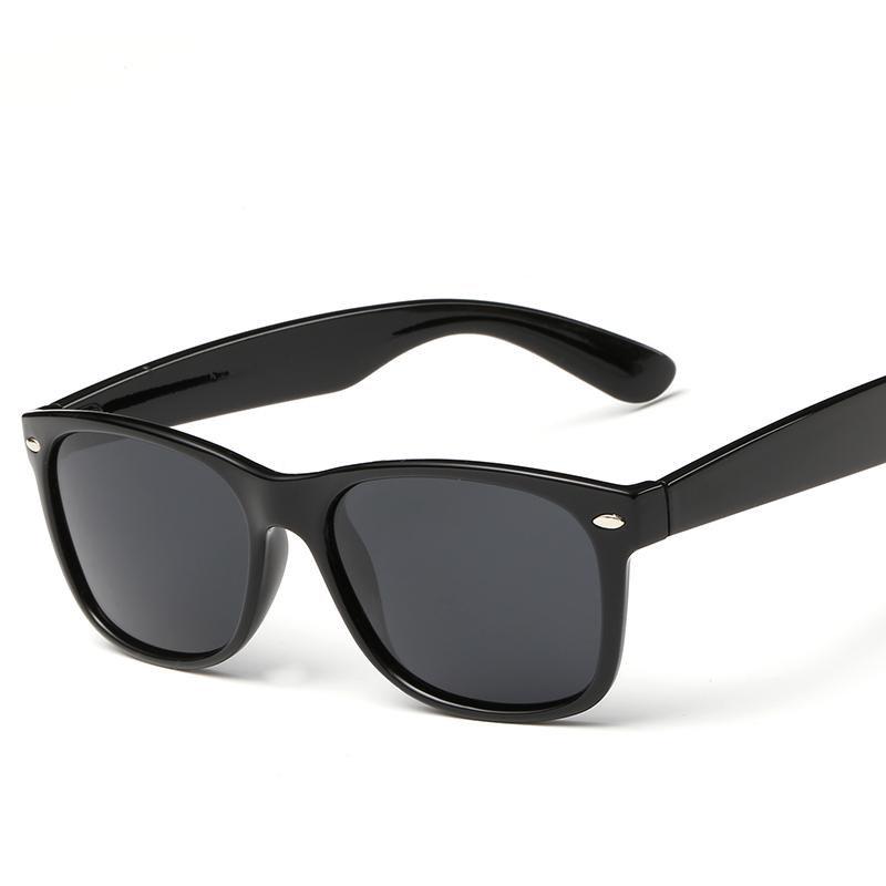 Mode klassische schwarze Sonnenbrille Objektiv Herren Damen Damen Retro Vintage UV400 Brille Brillen