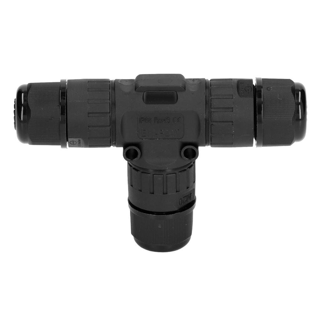 2 Stück T-Stück Abzweigdose Verbinder IP68 Wasserdicht 450V 16A 9?12mm 3-Wege-Kabelverbinder