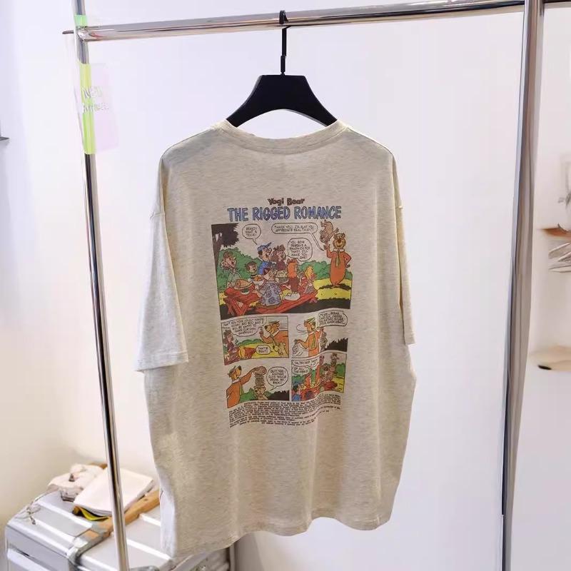 Plus Size 6XL Summer Women s Short-sleeved Cartoon Print Loose Short-sleeved T-shirt Women S