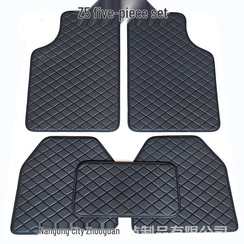 PVC Leather Quilted Car Floor Mats for Right-Hand Drive Vehicles
