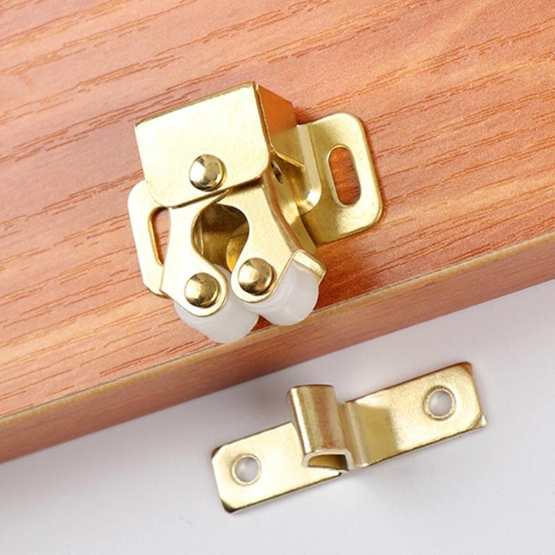 5pcs Zinc Plated Door Buckles Cabinet Door Catches Suitable for Drawers Lockers