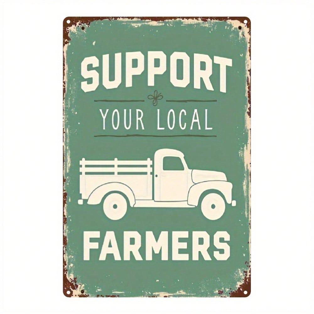 Modern Metal Wall Art Poster, Tin Sign Plaque Decor