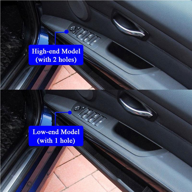 RHD Interior Black Beige Door Master Handle Panel Window Lift Switch Cover Replacement For BMW 3 Series E90 E91 316 318 320