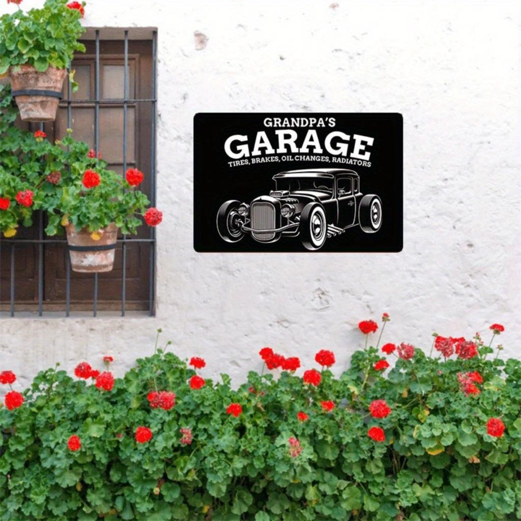 Custom Aluminum Sign Retro Garage Decor Personalized Metal Wall Art
