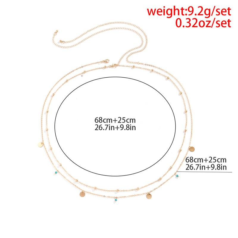 Summer Multilayer Waist Beads Women  Sequins Belly Chain Sexy Body Chain