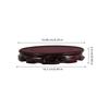 Suport de afișare din lemn oriental 15cm Pedestal circular pentru vaze ceainice lămpi plante bonsai Bază de lotus Decor modern pentru casă