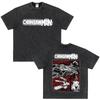 Japanese Anime Chainsaw Man Kobeni Metal Denji Tshirt Vintage Washed Manga Graphic T Shirts Unisex Couples Short Sleeve T Shirt