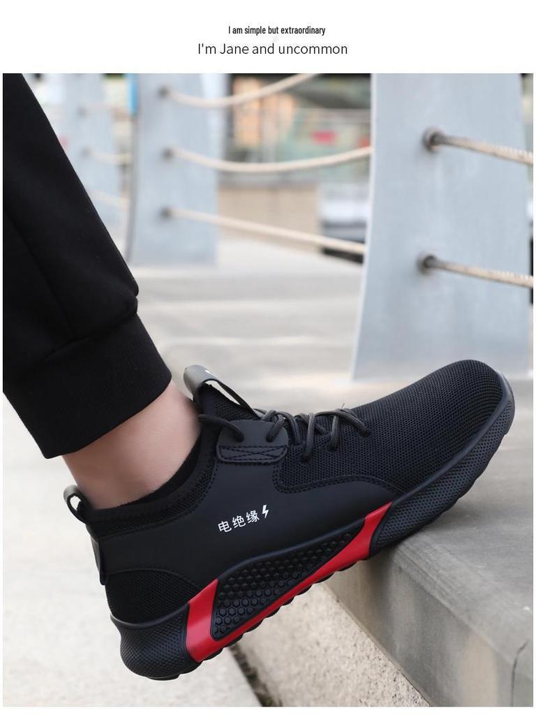 Insulated 10KV Electrician Shoes, Fleece-Lined, Wear-Resistant, Anti-Smash & Anti-Puncture Safety Shoes, Comfortable Protection for Men.