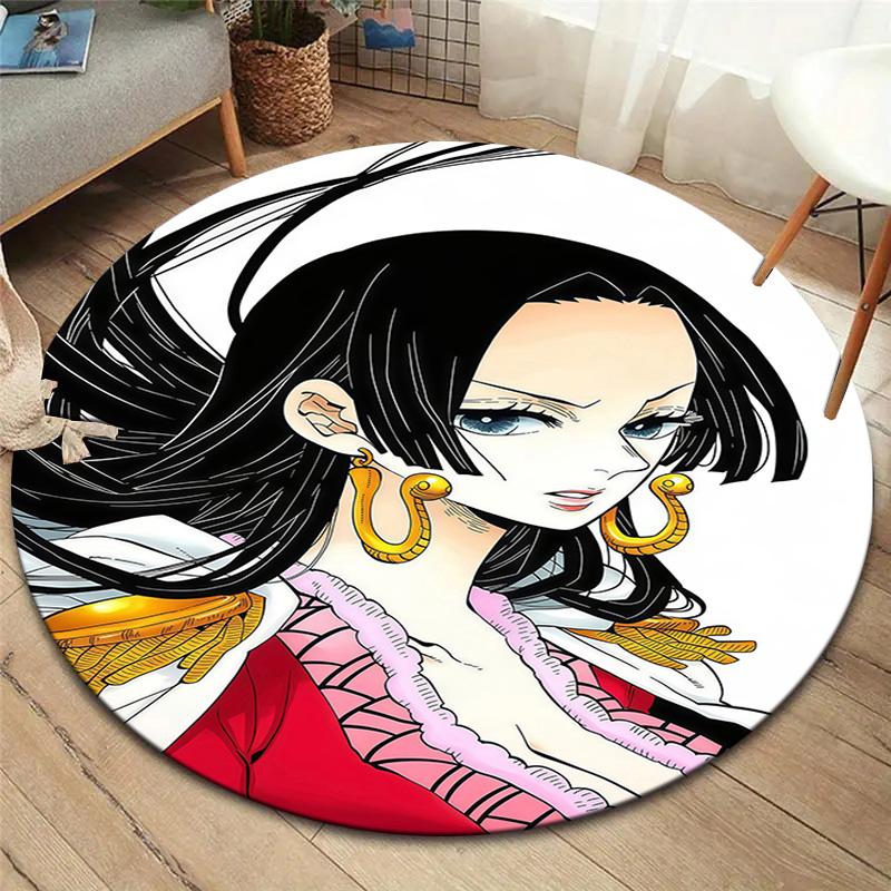 Nico Robin Round Area Rug Carpet Rug For Living Room Bedroom Sofa Playroom Decor Nonslip Floor Mat