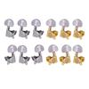 6x Guitar String Tuning Pegs Tuning Machines Grover, Metal, Guitar Tuner Machine Heads for Acoustic Guitars