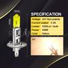 Ruiandsion 2pcs H1 Halogen Headlight Bulb Fog Lamp 100W 24V Yellow 64150 12258 Light Bulb