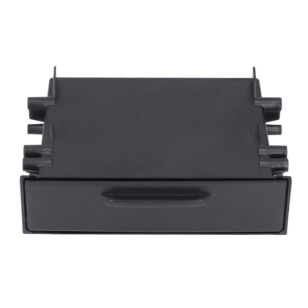 1DIN Car Radio Storage Box Multi Application ABS Black Inner Organizer Replacement for Mitsubishi