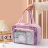 Large Capacity Toiletry Storage Pouch Transparent Clear Toiletry Case Portable Cosmetic Bag  Women