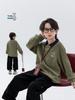 Jungen Hoodie mit Fleece-Futter - 2025 Herbst/Winter Warmes Oberteil für Kinder mit lockerem Revers, Mittlere/Große Größen, Trendiges Design