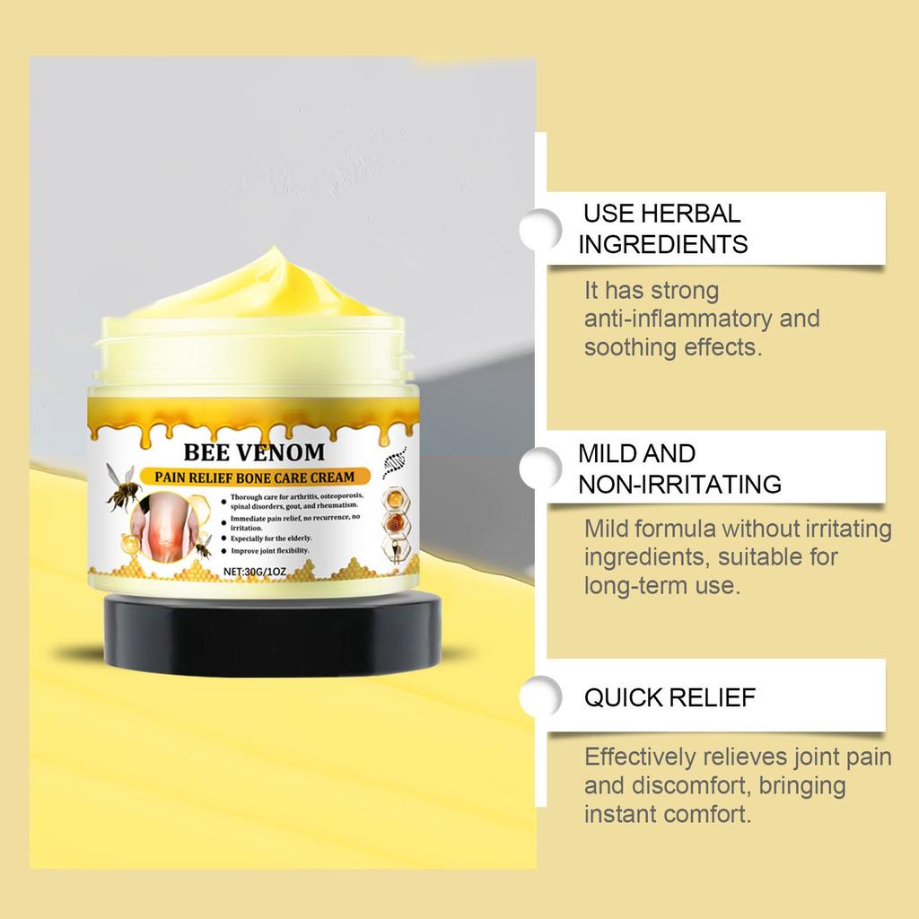 Bee Pain Cream, Bee Cream Joint Cream, Bee Ointment, Bee Cream Against Pain, Cream Soothing Cream Bee Care Gel.