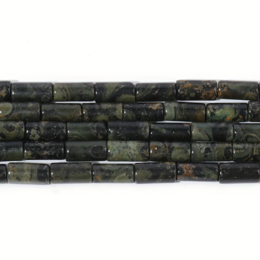 1 filo/sacchetto 9x4mm cilindrico nodo di bambù tubo tondo opale giada perline di pietra sciolte per realizzare collane e braccialetti fatti a mano fai da te