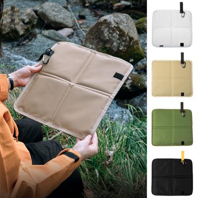 Outdoor Folding Seat Cushion Portable Oxford Cloth Waterproof Sitting Mat Lightweight Travel Camping Hiking