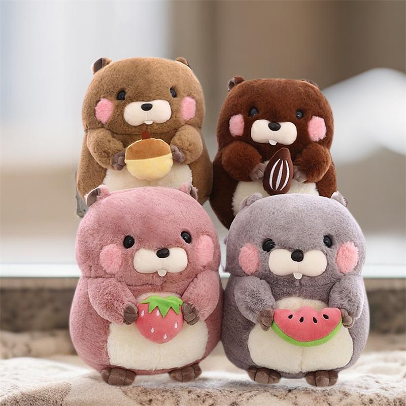 Toy Groundhog Plush Cartoon Plushie Soft Cushion Pillow Home Decor Kids Gifts