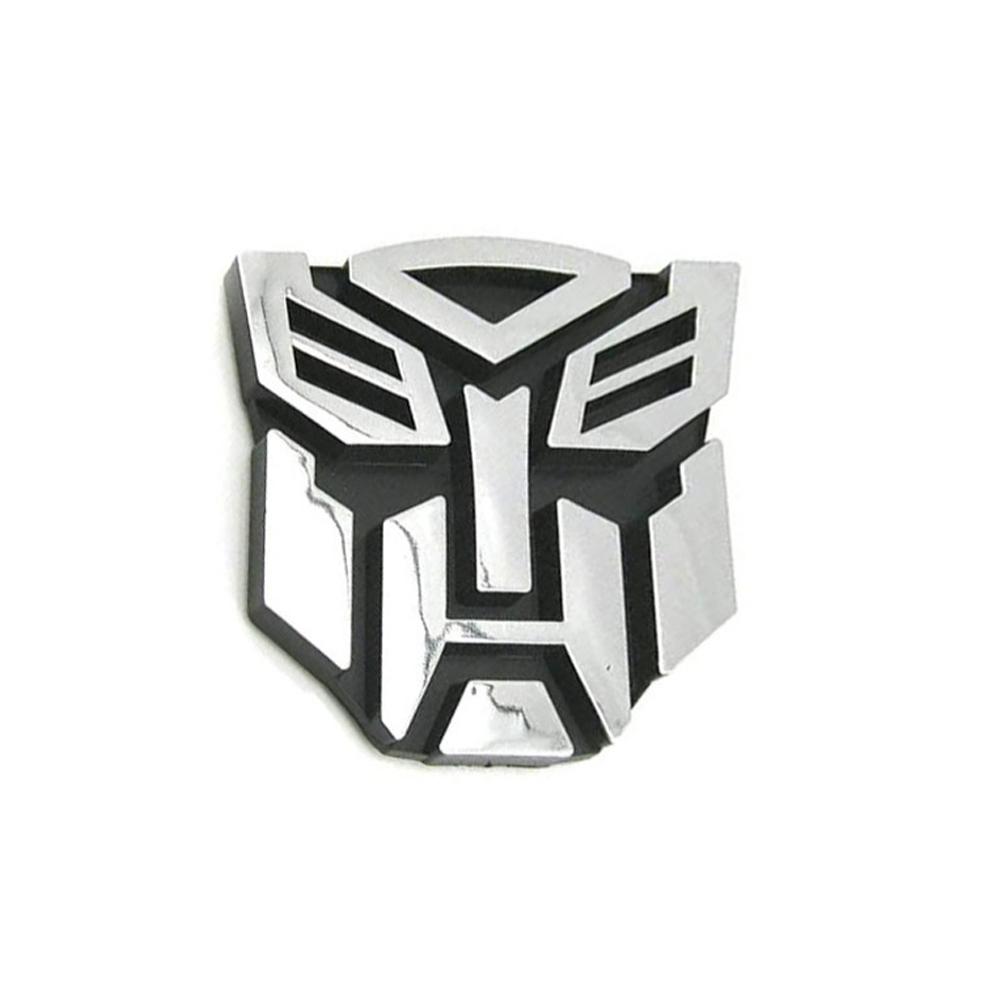 1Pcs Car Aluminum Alloy Autobots Transformers Emblem Car Body Rear Trunk Logo Stickers Side Window Decal Decoration Accessories