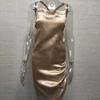 Summer New Fashion Slim Fit Sexy Straps Dress Women Backless Bandage Solid Satin Party Club Dresses Women Elegant Pleated Casual Lady Dress 26453