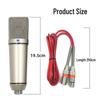 U87 Large Diaphragm 48V Condenser Microphone for Recording, Conferences, Singing, and Live Broadcasts - All-Metal Design