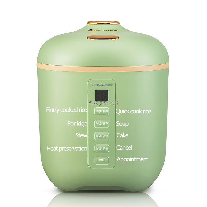 1.2л Электрическая рисоварка Портативная мультиварка Интеллектуальная кастрюля с отложенным стартом Сохранение тепла Подогреватель пищи Горячий горшок 220В EU