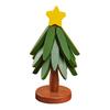 Christmas Tree Coaster Solid Wood Heat Resistant Trivet for Hot Cold Drinks Festive Table Decor for Holiday Meals