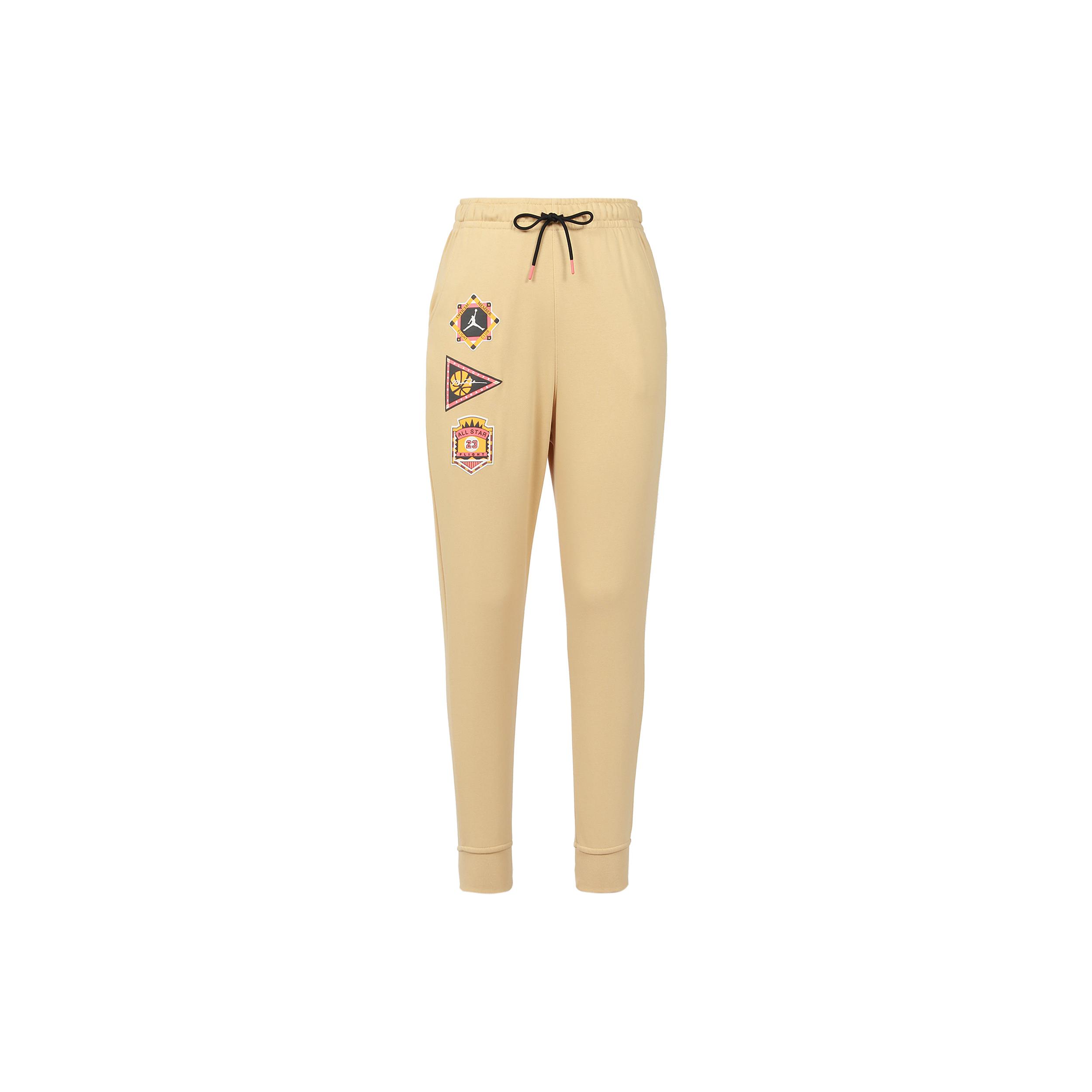 Jordan Flight MVP Knitted Sweatpants Men s Sesame Brown Moderate Cuffed Pants DX9719-252 M