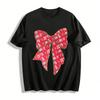 Medical Theme Print Bow Decor Casual Top Pure Cotton T-shirt