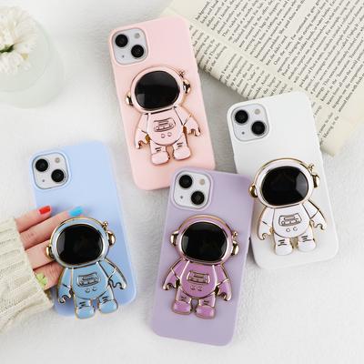 Astronaut Plating Folding Case For Samsung Galaxy M31 M32 M52 S8 S9 S10 S10e S20 S21 FE S22 Ultra Plus Note 8 9 10 Lite 20 Cover