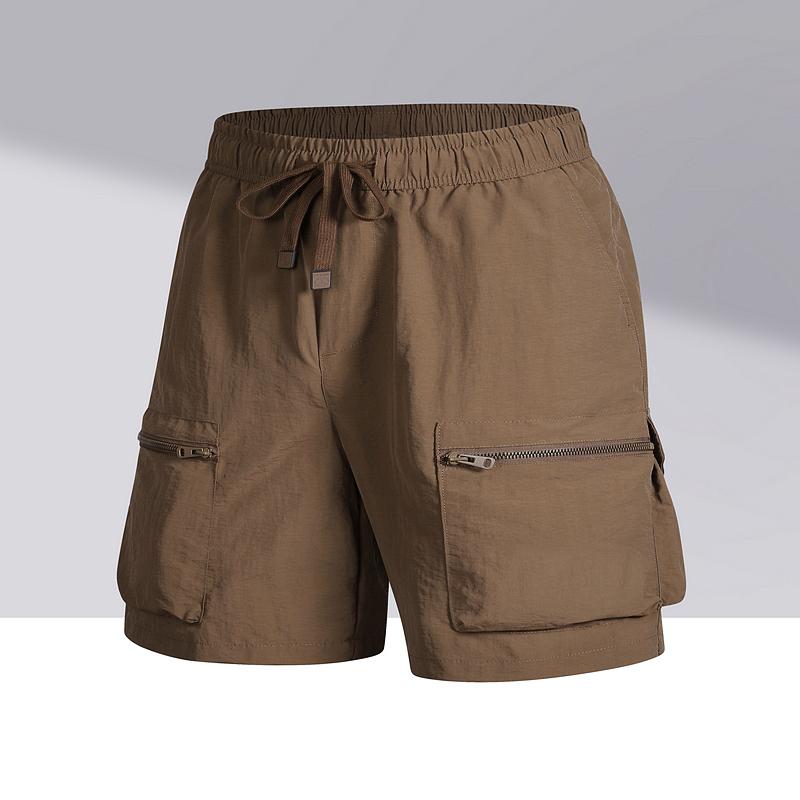 Sommer Funktionelle Retro Cargo Shorts Herren Locker Mehrfach-Taschen Einfarbig Vielseitig Lässig Lässige Shorts Strandhosen