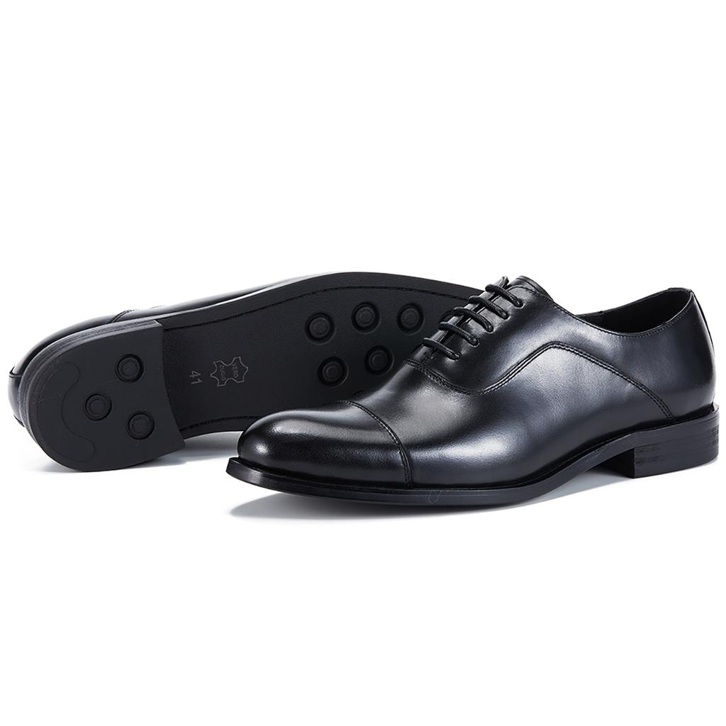 Herren Echtleder Oxford Schuhe im italienischen Stil Klassische atmungsaktive Oberleder Rindsleder Business Kleiderschuhe für Herren