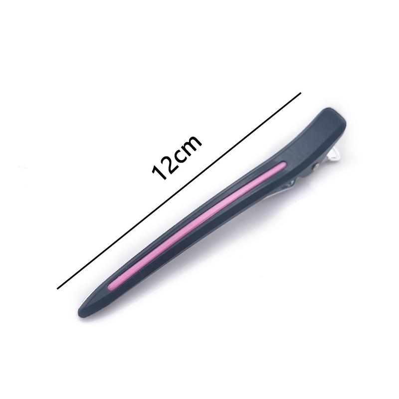 

1 шт. Нескользящий зажим-крокодил Длинная заколка для фиксации челки Бесшовный инструмент для укладки длинных волос Предметы первой необходимости для красоты чёрный