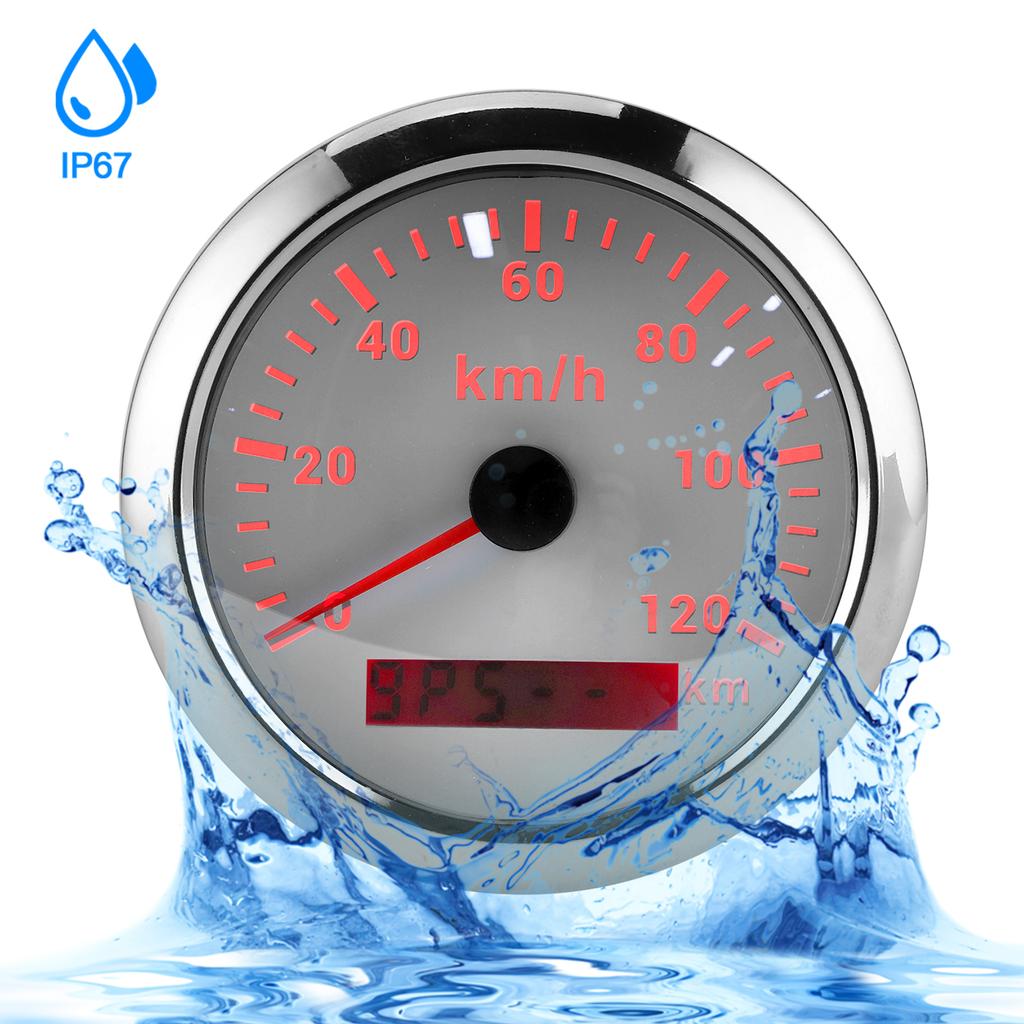 85mm GPS 120KMCelsiusH Speedometer Odometer for Boat Yacht Outboard Car Motorcycle Engineering Machinery