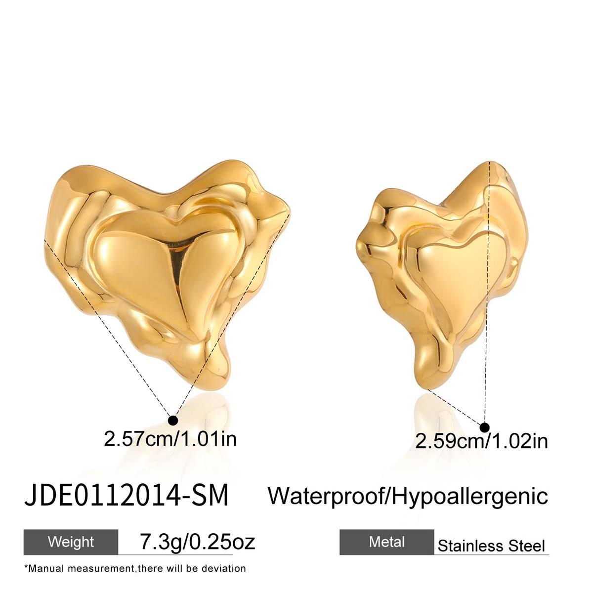 Jiading stainless steel love stud earrings earrings temperament jewelry